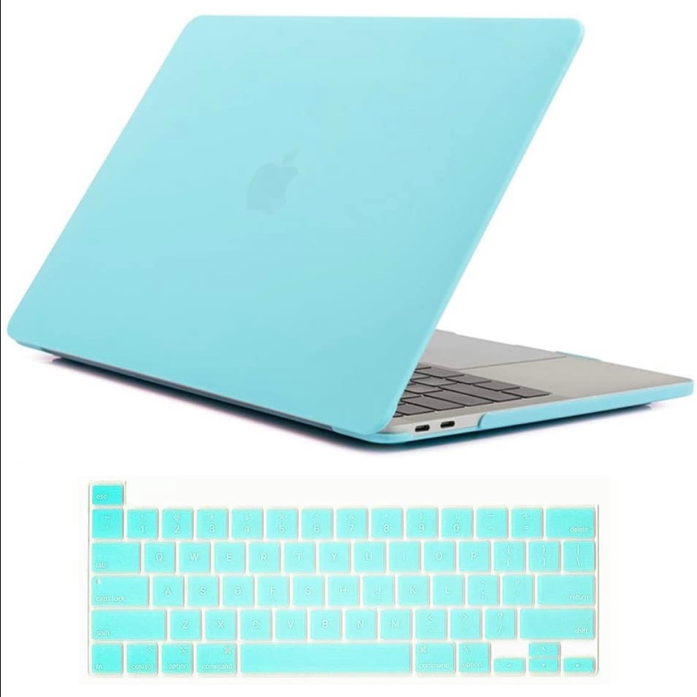 MacBook Pro Hard Shell Cover w/Keyboard skin Aqua